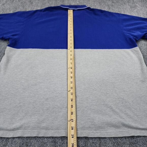 Vintage Eddie Bauer Shirt Mens Large Blue Gray EBTEK 1/4 Zip Polo Short Sleeve - Picture 8 of 16